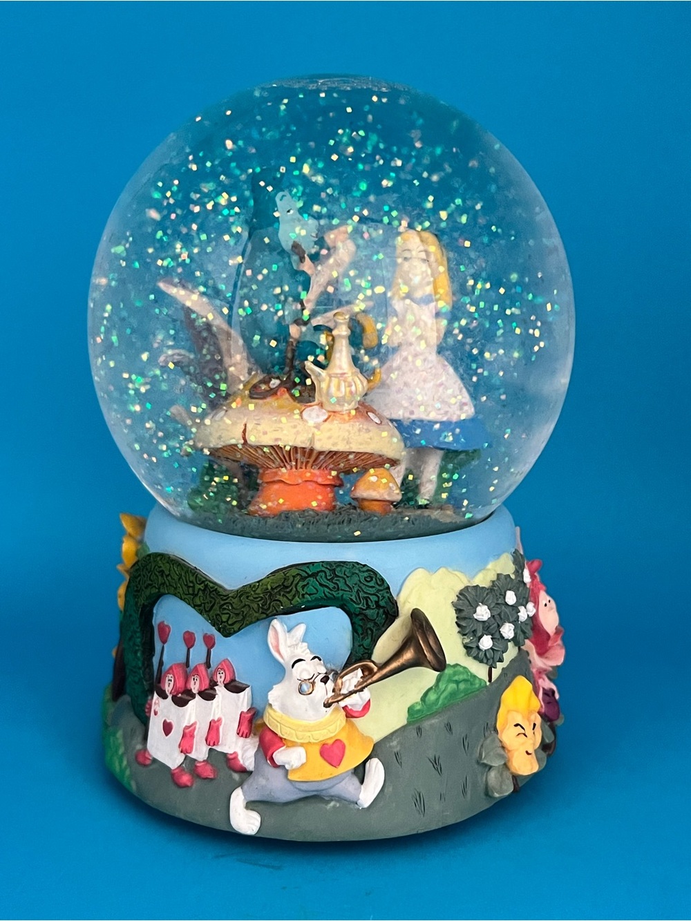 Disney Alice in Wonderland Glitter Snow Globe - Picture 3 of 6